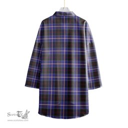 ScotsTee Shop Scottish Dunlop Modern Clan Crest Tartan Womens Elbow Sleeve Chiffon Shirt
