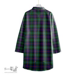 ScotsTee Shop Scottish Campbell of Cawdor Modern Clan Tartan Womens Elbow Sleeve Chiffon Shirt