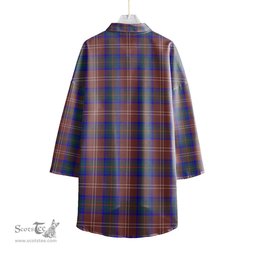 ScotsTee Shop Scottish Chisholm Hunting Modern Clan Crest Tartan Womens Elbow Sleeve Chiffon Shirt