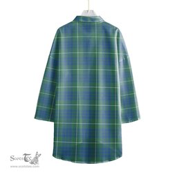 ScotsTee Shop Scottish Hamilton Hunting Ancient Clan Tartan Womens Elbow Sleeve Chiffon Shirt