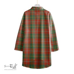 ScotsTee Shop Scottish Hay Ancient Clan Crest Tartan Womens Elbow Sleeve Chiffon Shirt