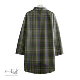 ScotsTee Shop Scottish Davidson Tulloch Dress Clan Tartan Womens Elbow Sleeve Chiffon Shirt