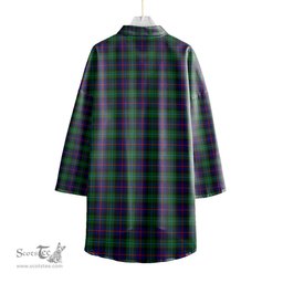 ScotsTee Shop Scottish Campbell of Cawdor Modern Clan Crest Tartan Womens Elbow Sleeve Chiffon Shirt