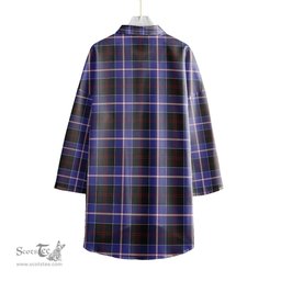 ScotsTee Shop Scottish Dunlop Modern Clan Tartan Womens Elbow Sleeve Chiffon Shirt