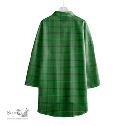 ScotsTee Shop Scottish Don _Tribe of Mar Clan Crest Tartan Womens Elbow Sleeve Chiffon Shirt