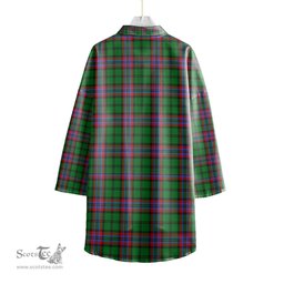 ScotsTee Shop Scottish McGeachie Clan Tartan Womens Elbow Sleeve Chiffon Shirt