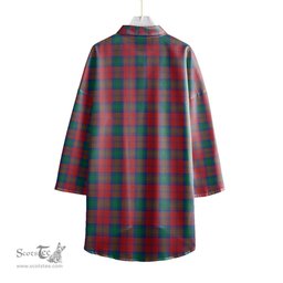 ScotsTee Shop Scottish Lindsay Modern Clan Tartan Womens Elbow Sleeve Chiffon Shirt