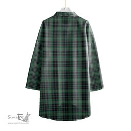 ScotsTee Shop Scottish MacAulay Hunting Ancient Clan Tartan Womens Elbow Sleeve Chiffon Shirt