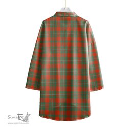 ScotsTee Shop Scottish MacGregor Ancient Clan Tartan Womens Elbow Sleeve Chiffon Shirt