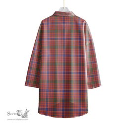 ScotsTee Shop Scottish MacRae Ancient Clan Crest Tartan Womens Elbow Sleeve Chiffon Shirt