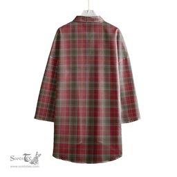 ScotsTee Shop Scottish Lindsay Weathered Clan Tartan Womens Elbow Sleeve Chiffon Shirt