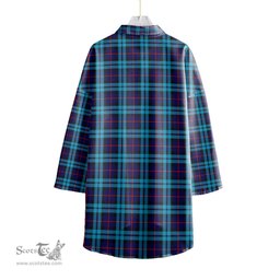 ScotsTee Shop Scottish McCorquodale Clan Tartan Womens Elbow Sleeve Chiffon Shirt