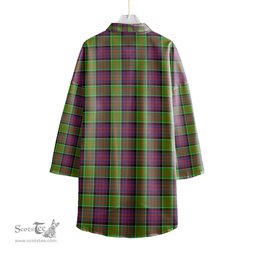 ScotsTee Shop Scottish MacDonald of Clanranald Clan Crest Tartan Womens Elbow Sleeve Chiffon Shirt