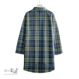 ScotsTee Shop Scottish MacKinlay Ancient Clan Tartan Womens Elbow Sleeve Chiffon Shirt