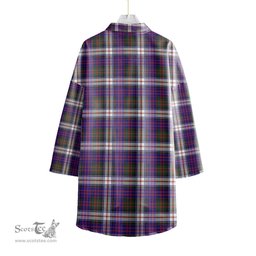 ScotsTee Shop Scottish MacDonald Dress Modern Clan Tartan Womens Elbow Sleeve Chiffon Shirt