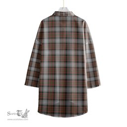 ScotsTee Shop Scottish MacRae Hunting Weathered Clan Tartan Womens Elbow Sleeve Chiffon Shirt