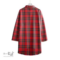 ScotsTee Shop Scottish MacGillivray Modern Clan Tartan Womens Elbow Sleeve Chiffon Shirt