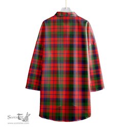 ScotsTee Shop Scottish MacNaughton Modern Clan Crest Tartan Womens Elbow Sleeve Chiffon Shirt