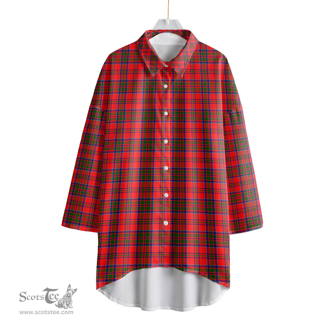 ScotsTee Shop Scottish MacKillop Clan Tartan Womens Elbow Sleeve Chiffon Shirt