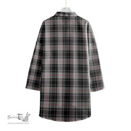 ScotsTee Shop Scottish Moffat Modern Clan Crest Tartan Womens Elbow Sleeve Chiffon Shirt