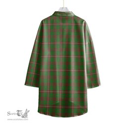 ScotsTee Shop Scottish MacKinnon Hunting Modern Clan Tartan Womens Elbow Sleeve Chiffon Shirt