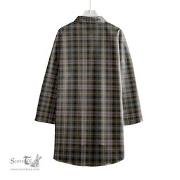 ScotsTee Shop Scottish MacKenzie Weathered Clan Tartan Womens Elbow Sleeve Chiffon Shirt
