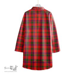 ScotsTee Shop Scottish MacColl Modern Clan Tartan Womens Elbow Sleeve Chiffon Shirt