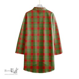 ScotsTee Shop Scottish MacGregor Modern Clan Tartan Womens Elbow Sleeve Chiffon Shirt