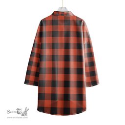 ScotsTee Shop Scottish Rob Roy MacGregor Ancient Clan Tartan Womens Elbow Sleeve Chiffon Shirt