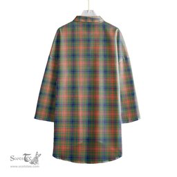 ScotsTee Shop Scottish Wilson Ancient Clan Tartan Womens Elbow Sleeve Chiffon Shirt