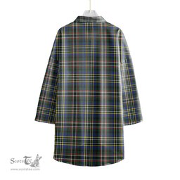 ScotsTee Shop Scottish SCOTT GREEN MODERN Clan Tartan Womens Elbow Sleeve Chiffon Shirt
