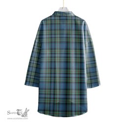 ScotsTee Shop Scottish Robertson Hunting Ancient Clan Crest Tartan Womens Elbow Sleeve Chiffon Shirt