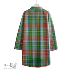 ScotsTee Shop Scottish Muirhead Clan Tartan Womens Elbow Sleeve Chiffon Shirt