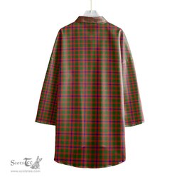 ScotsTee Shop Scottish Skene Modern Clan Tartan Womens Elbow Sleeve Chiffon Shirt
