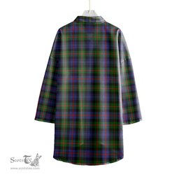 ScotsTee Shop Scottish Murray of Atholl Modern Clan Tartan Womens Elbow Sleeve Chiffon Shirt