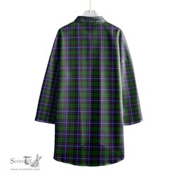 ScotsTee Shop Scottish Russell Modern Clan Tartan Womens Elbow Sleeve Chiffon Shirt