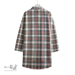 ScotsTee Shop Scottish Stewart Dress Ancient Clan Tartan Womens Elbow Sleeve Chiffon Shirt