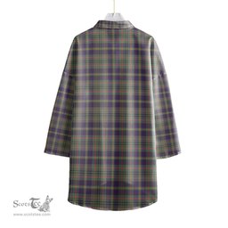 ScotsTee Shop Scottish Taylor Weathered Clan Tartan Womens Elbow Sleeve Chiffon Shirt