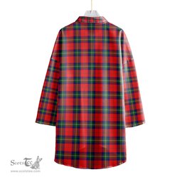 ScotsTee Shop Scottish Ruthven Modern Clan Crest Tartan Womens Elbow Sleeve Chiffon Shirt