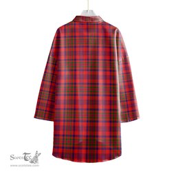 ScotsTee Shop Scottish Murray of Tulloch Modern Clan Tartan Womens Elbow Sleeve Chiffon Shirt