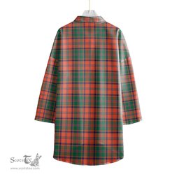 ScotsTee Shop Scottish Stewart of Appin Ancient Clan Tartan Womens Elbow Sleeve Chiffon Shirt