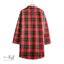 ScotsTee Shop Scottish Nesbitt Modern Clan Crest Tartan Womens Elbow Sleeve Chiffon Shirt