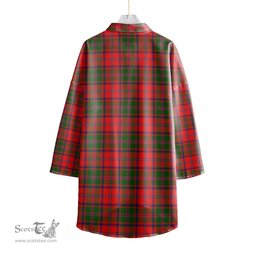 ScotsTee Shop Scottish Stewart of Appin Modern Clan Crest Tartan Womens Elbow Sleeve Chiffon Shirt
