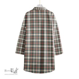 ScotsTee Shop Scottish Stewart Dress Ancient Clan Crest Tartan Womens Elbow Sleeve Chiffon Shirt