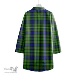 ScotsTee Shop Scottish Rollo Modern Clan Crest Tartan Womens Elbow Sleeve Chiffon Shirt