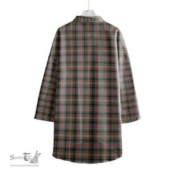 ScotsTee Shop Scottish Sutherland Weathered Clan Crest Tartan Womens Elbow Sleeve Chiffon Shirt