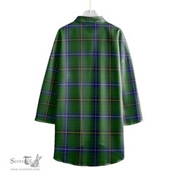 ScotsTee Shop Scottish Henderson Modern Clan Tartan Womens Elbow Sleeve Chiffon Shirt