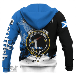 ScotsTee Shop Scottish Carmichael Modern Clan Crest Scottish Lion Brush Scotland Hoodie