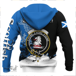 ScotsTee Shop Scottish Home Ancient Clan Crest Scottish Lion Brush Scotland Hoodie