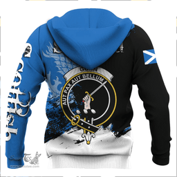 ScotsTee Shop Scottish Gunn Ancient Clan Crest Scottish Lion Brush Scotland Hoodie